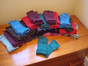 Picture of my "mound of mitts"